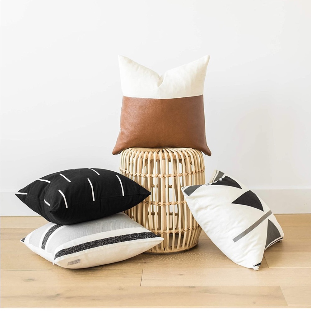 Woven Nook decorative throw pillow cover (set of 4) - 20’’x20’’